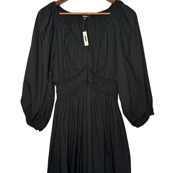 Madewell V-Neck Balloon-Sleeve Maxi Dress - Picture 8 of 9